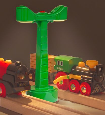 BRIO World Togbanelys - Grøn 33836