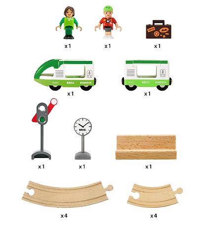 BRIO World Togbanesæt - 16 Dele - Circle Train 33847