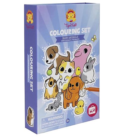 Tiger Tribe Farevst - Colouring Set - Baby Animals