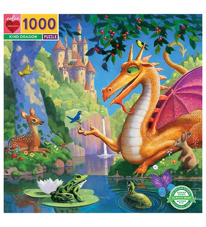 Eeboo Puslespil - 1000 Brikker - Kind Dragon