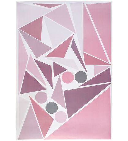 Sebra Wallstickers - Rosa Geometrisk Fugl