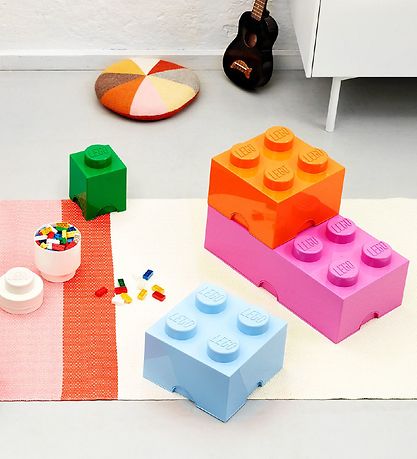 LEGO Storage Opbevaringsboks - 8 Knopper - 50x25x18 - Pink