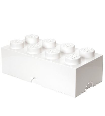 LEGO® Storage Opbevaringsboks - 8 Knopper - 50x25x18 - Hvid