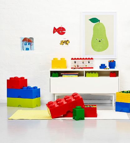 LEGO® Storage Opbevaringsboks - 8 Knopper - 50x25x18 - Blå