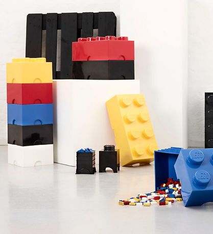 LEGO Storage Opbevaringsboks - 4 Knopper - 25x25x18 - Bl