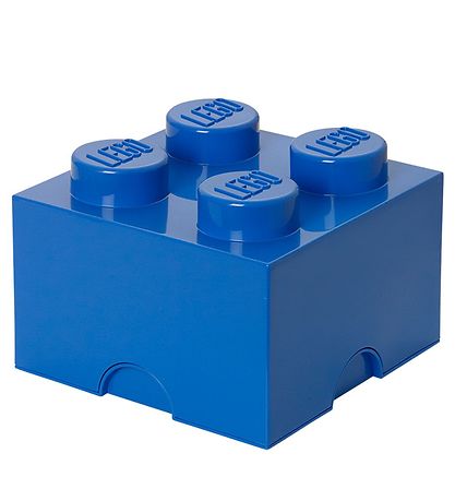 LEGO Storage Opbevaringsboks - 4 Knopper - 25x25x18 - Bl