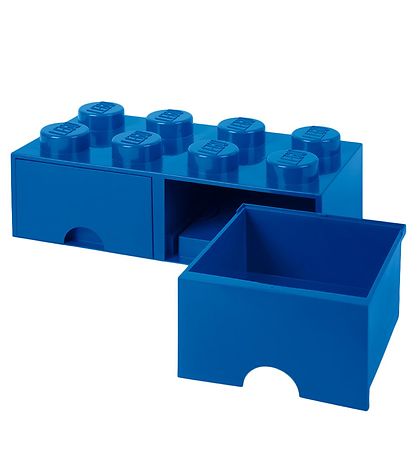 LEGO Storage Opbevaringsskuffe - 8 Knopper - 50x25x18 - Bl