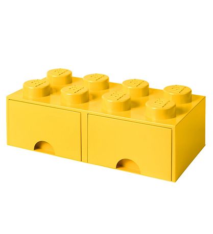 LEGO Storage Opbevaringsskuffe - 8 Knopper - 50x25x18 - Gul