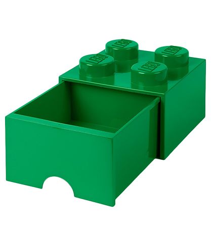 LEGO Storage Opbevaringsskuffe - 4 Knopper - 25x25x18 - Grn