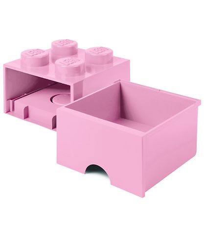 LEGO Storage Opbevaringsskuffe - 4 Knopper - 25x25x18 - Lys Lil