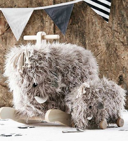 Kids Concept Gyngehest - Mammut - Grå