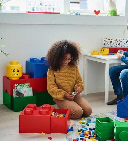 LEGO Storage Opbevaringsboks - Lille - Hoved - 19 cm - Dreng
