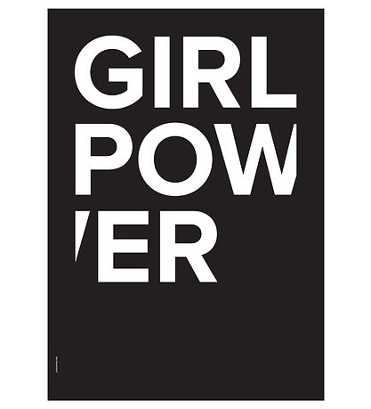 I Love My Type Plakat - 50x70 - The Powerful Type - Girl Power