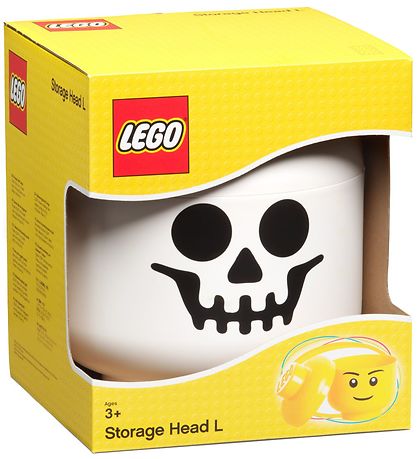LEGO® Storage Opbevaringsboks - Stor - Hoved - 27 cm - Skelet