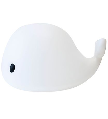 Filibabba Gulvlampe - Big LED Whale - 50 cm - Hvid