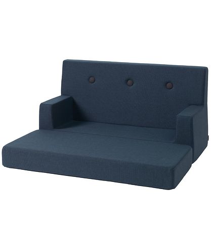 by KlipKlap Sofa - Kids Sofa - 100 cm - Dark Blue/Black