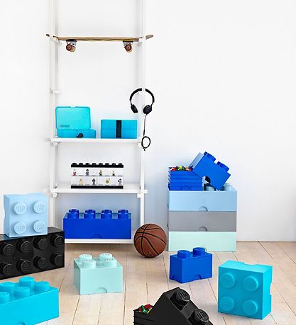 LEGO Storage Opbevaringsboks - 8 Knopper - 50x25x18 - Mrkegr