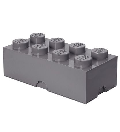 LEGO Storage Opbevaringsboks - 8 Knopper - 50x25x18 - Mrkegr