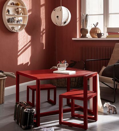 ferm Living Skammel - Little Architect - 33x23x23 cm - Poppy red