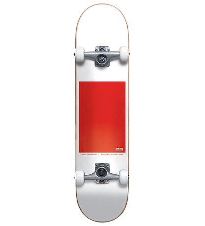 Globe Skateboard - 8'' - G0 Block Serif Complete - Hvid/Rd