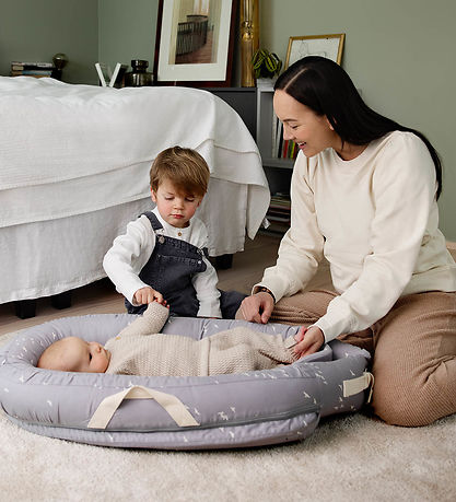 Voksi Babynest Premium - Stone Grey Flying