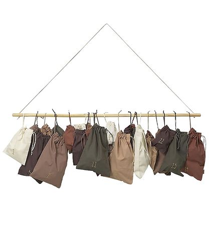 Ferm Living Julekalender - 24 bags - 100 cm - Multi