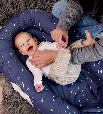 Voksi Babynest Premium - Poppy Blue Flying