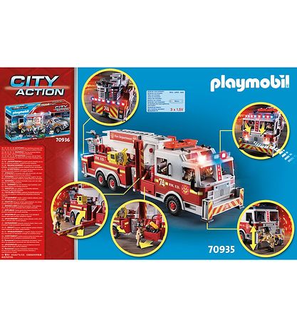 Playmobil City Action - Brandbil: US Tower Stige - 70935 - 113 D