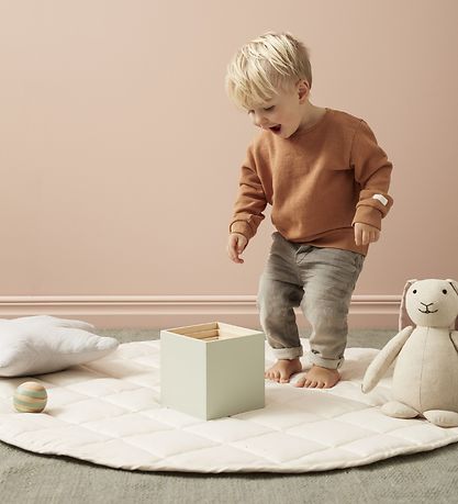 Kids Concept Legetppe - 100 cm - Naturhvid