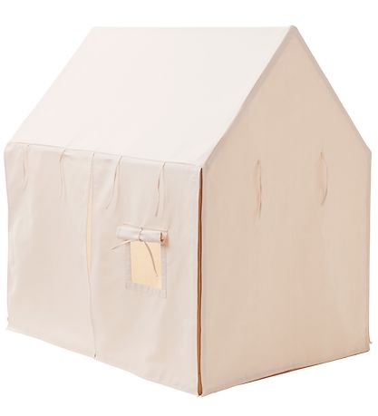 Kids Concept Legetelt - Hus - 110x84 cm - Naturhvid