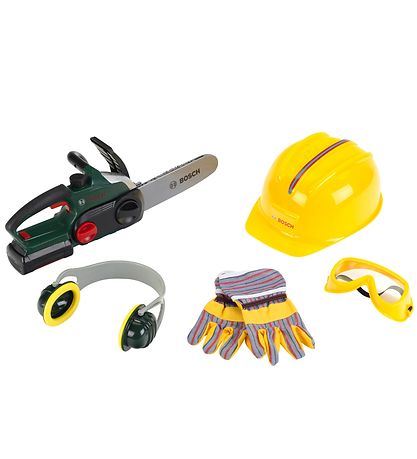 Bosch Mini Kædesav m. Tilbehør - Legetøj - Grøn/Gul