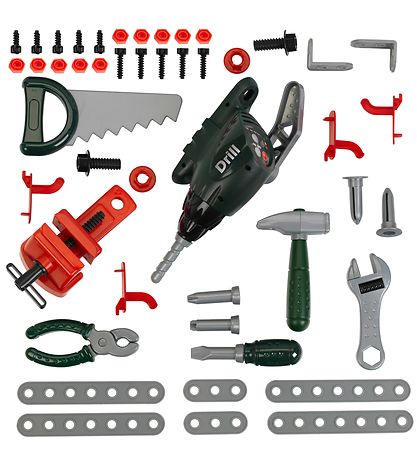 Bosch Mini Arbejdsbænk - Legetøj - 76 cm - Mørkegrøn/Sølv