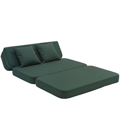 by KlipKlap Foldesofa - 3 Fold Sofa XL - 140 cm - Deep Green
