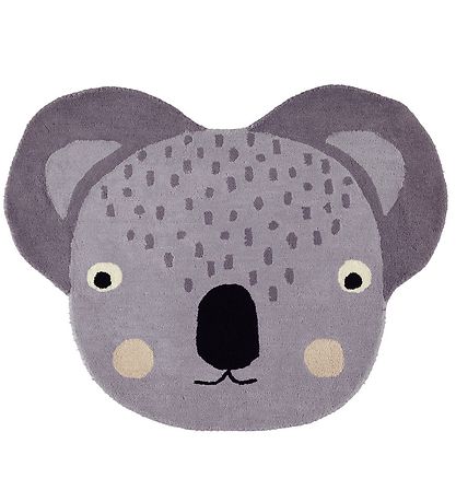 OYOY Gulvtppe - 85x100 cm - Koala - Gr