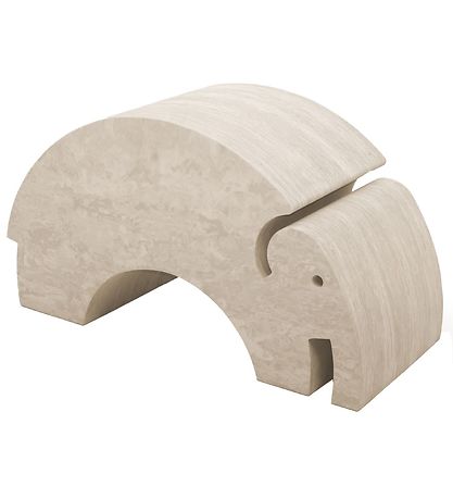 bObles Elefant - Marble Nature - Stor - 55x24x32 cm - Smoke