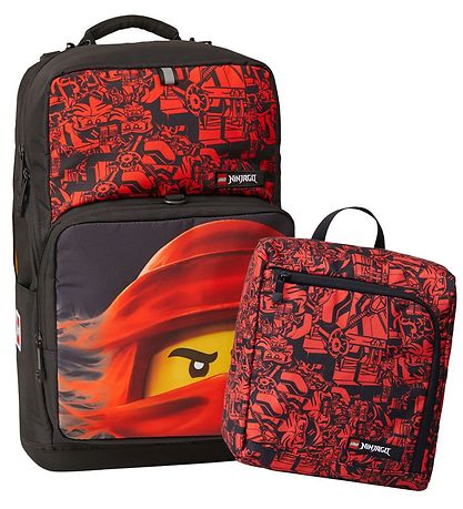 LEGO® Ninjago Skoletaske m. Gymnastikpose - Rød