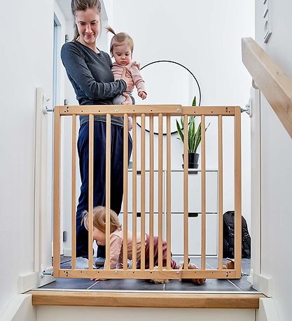 BabyDan Sikkerhedsgitter - Træ - 60,5-102 cm - Multidan - Brun
