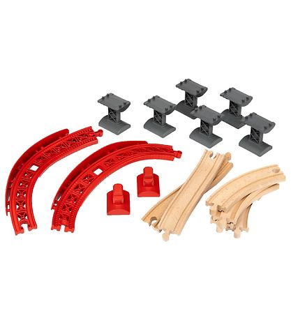 BRIO World Buede, Hvede Skinner - 17 Dele - Tr 33995