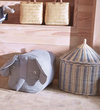 OYOY Opbevaringskurve - 2-pak - 50x41/36x36 cm - Circus - Blå