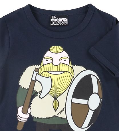 Danef T-shirt - Basic - Navy m. Harald