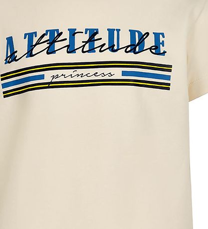 Creamie T-shirt - Attitude - Buttercream m. Print