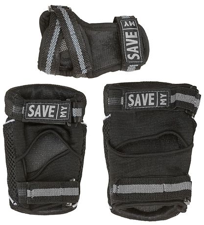 Save My Bones Beskyttelsessæt - Sort/Grå