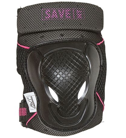 Save My Bones Beskyttelsessæt - Sort/Pink