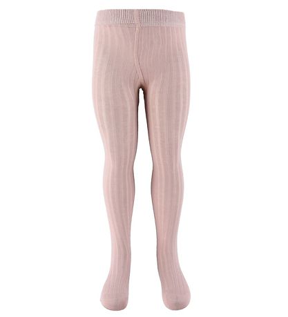 Minymo Strømpebukser - 2-pak - Solid Rib - Rose Smoke