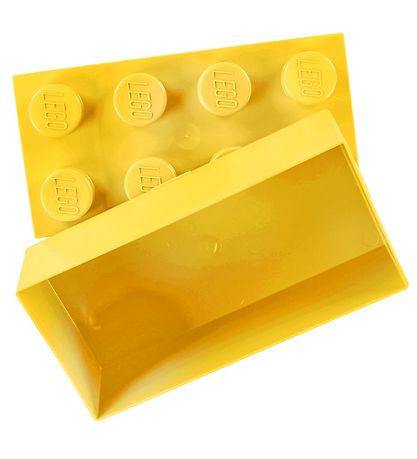 LEGO Storage Madkasse - 7,5x20x10 cm - 8 Knopper - Bright Yello