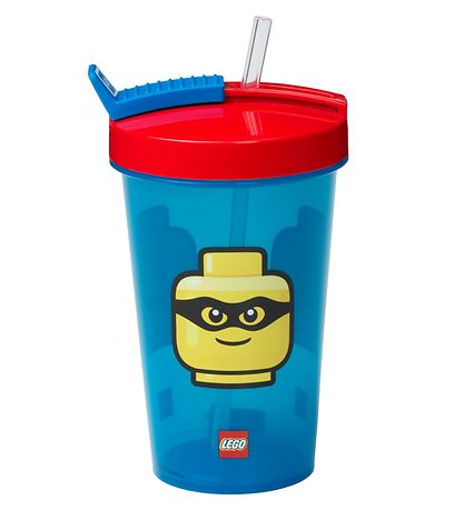 LEGO® Storage Drikkedunk m. Sugerør - 500 ml - Iconic Classic - 