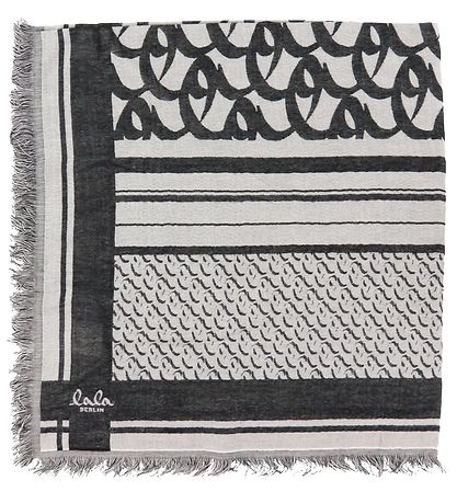 Lala Berlin Trklde - 80x80 - Cube Monogram Light - Black Monog