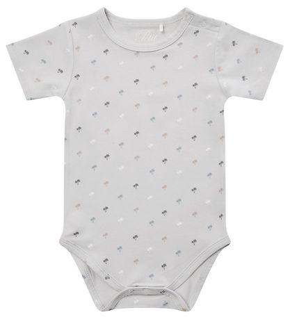 Petit by Sofie Schnoor Body k/ - Aske - Lysebl m. Palmer