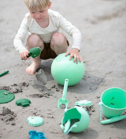 Scrunch Spand - Silikone - 13 cm - Light Dusty Green