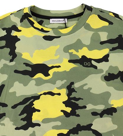 Dolce & Gabbana T-shirt - Skate - Grn/Neongul Camouflage